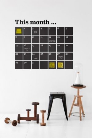 Календарь в дизайне интерьера
